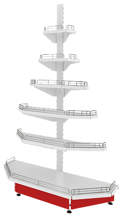 Стеллаж торцевой МХМ Стеллаж торцевой МХМ