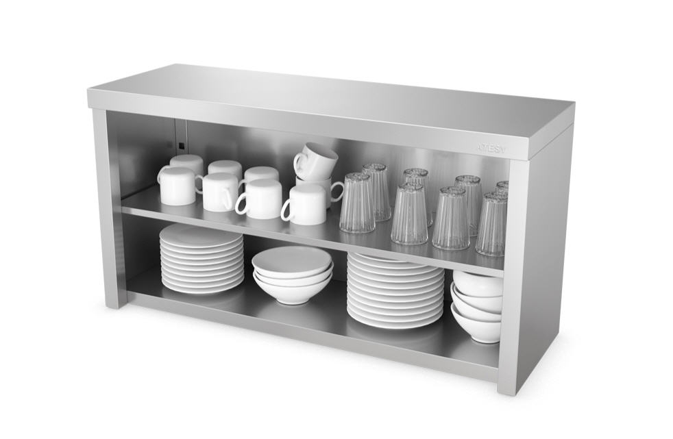 Полка полуоткрытая кухонная Атеси Стандарт ППК-С-1200.420.640-02 (ППК-1200)