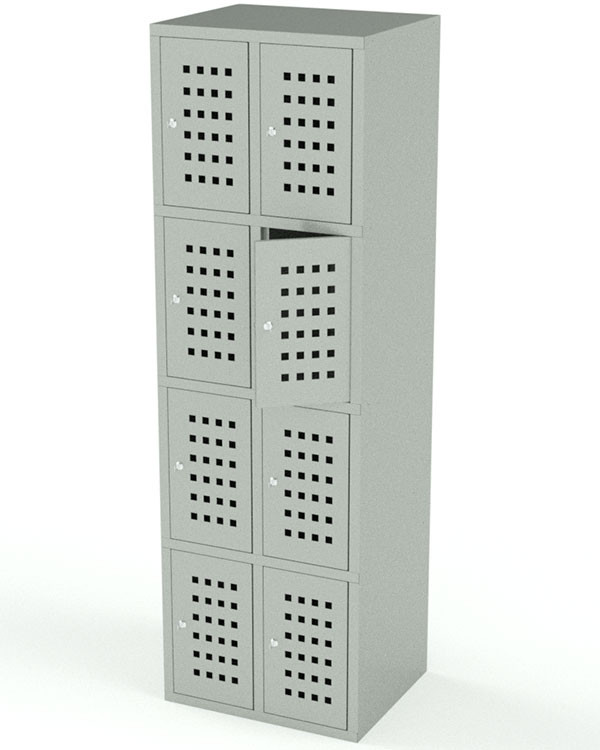 Вертикальный шкаф для сумок на 8 ячеек Евромаркет