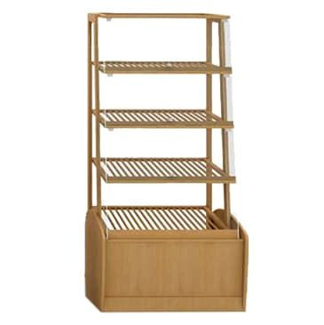 Высокая хлебная витрина - стеллаж Евромаркет ДС001511 со стеклом EM-02.222.000 СБ Высокая хлебная витрина - стеллаж Евромаркет ДС001511 со стеклом EM-02.222.000 СБ