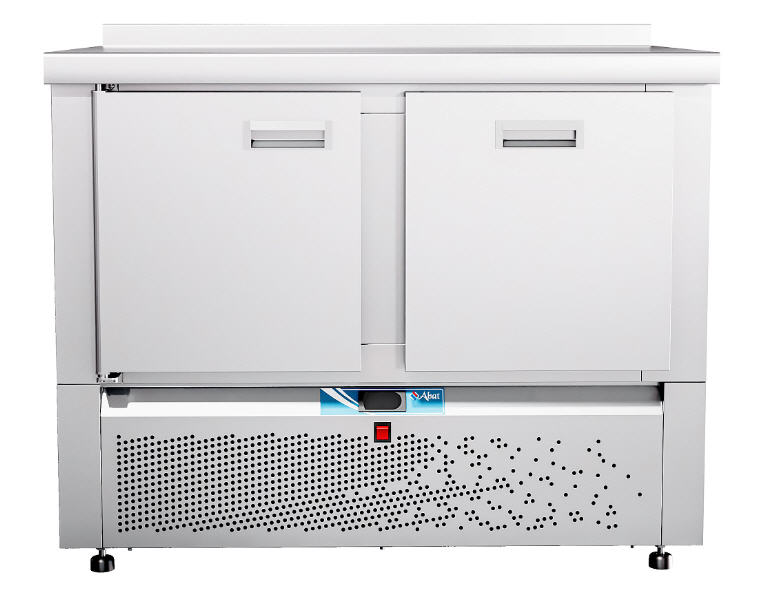 Стол холодильный среднетемпературный Abat СХС-70Н-01 (дверь, ящик 1) с бортом