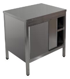 Стол-тумба производственный с дверцами-купе Rada СТК-10/6Н Стол-тумба производственный с дверцами-купе Rada СТК-10/6Н