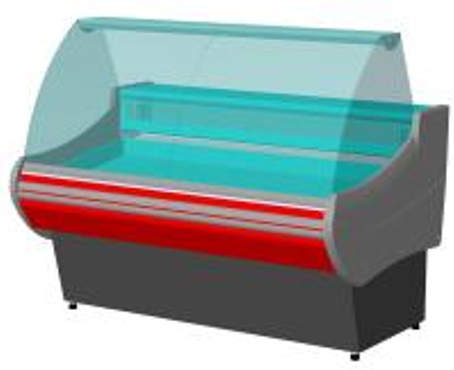 Холодильная витрина Enteco master НЕМИГА STANDART 150 ВС(Р) для рыбы на льду, встроенный агрегат, закрытое основание