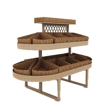 Островной хлебный стеллаж Евромаркет ДС001519 EM-02.223.000 СБ Островной хлебный стеллаж Евромаркет ДС001519 EM-02.223.000 СБ