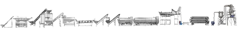Линия по производству картофельных хлопьев Линия по производству картофельных хлопьев
