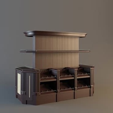 Островной стеллаж Евромаркет ОС00121 с открытым накопителем LD 019, для вина Островной стеллаж Евромаркет ОС00121 с открытым накопителем LD 019, для вина