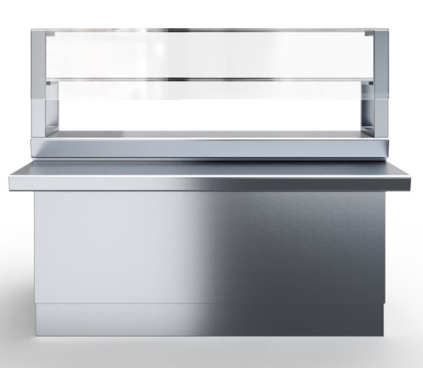 Прилавок нейтральный 1120 с двумя полками Rada GASTRO-LINE Прилавок нейтральный 1120 с двумя полками Rada GASTRO-LINE