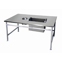Стол производственный для очистки картофеля СП-30 Проммаш без полки Стол производственный для очистки картофеля СП-30 Проммаш без полки
