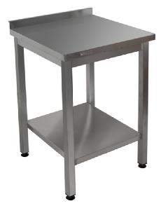 Стол производственный из нержавейки открытый Rada СО-8/6ПН с бортом, с полкой Стол производственный из нержавейки открытый Rada СО-8/6ПН с бортом, с полкой