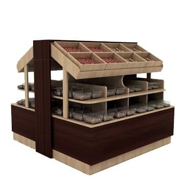 Развал для овощей, фруктов и орехов Евромаркет ОДС001568 EM-04.125.000 СБ Развал для овощей, фруктов и орехов Евромаркет ОДС001568 EM-04.125.000 СБ