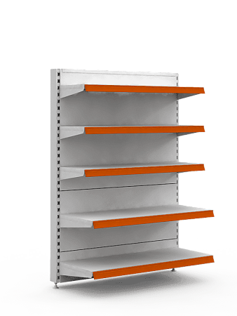 Стеллаж торцевой Евромаркет ТС0019 без базовой полки Стеллаж торцевой Евромаркет ТС0019 без базовой полки