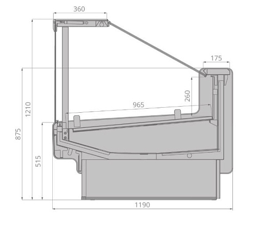 Холодильные витрины Brandford Aurora SQ 250 Холодильные витрины Brandford Aurora SQ 250