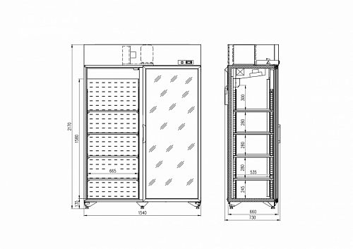 Шкаф холодильный случь 700 шс