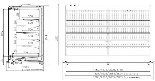 Горка гастрономическая Enteco master НЕМИГА LUX П2 RD 125 ВСн распашные двери Горка гастрономическая Enteco master НЕМИГА LUX П2 RD 125 ВСн распашные двери