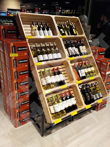 Стеллаж телескопический для вина Евромаркет Teo ВС0004 Стеллаж телескопический для вина Евромаркет Teo ВС0004