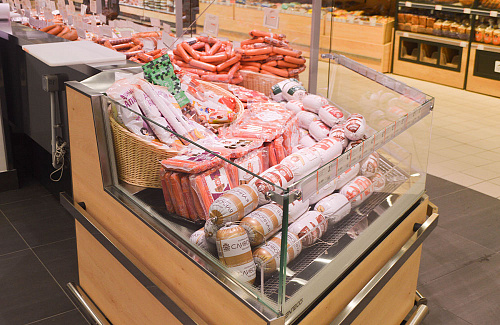 Холодильная витрина Enteco master Луара УН ВСн Self угловая с подъемными стеклами Холодильная витрина Enteco master Луара УН ВСн Self угловая с подъемными стеклами