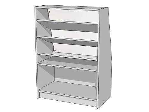 Витрина наклонная с наклонными полками Витрина Плюс Д7В - 900х500х1250 Витрина наклонная с наклонными полками Витрина Плюс Д7В - 900х500х1250