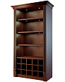 Винный шкаф Евромаркет ВШ00434 с фризом и подсветкой LD 005