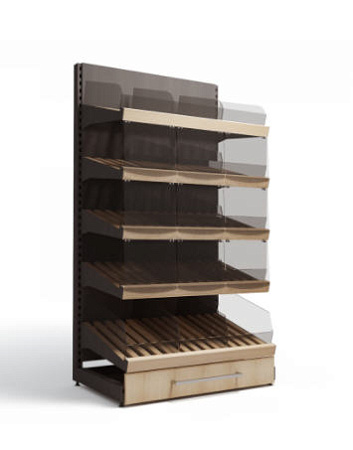 Пристенный стеллаж Евромаркет ХС0070 закрытый B100.01 Пристенный стеллаж Евромаркет ХС0070 закрытый B100.01