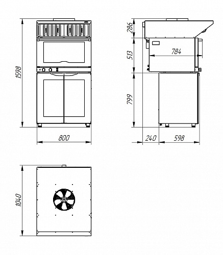 Зонт вытяжной встраиваемый Abat ЗВВ-4-6/4 Зонт вытяжной встраиваемый Abat ЗВВ-4-6/4