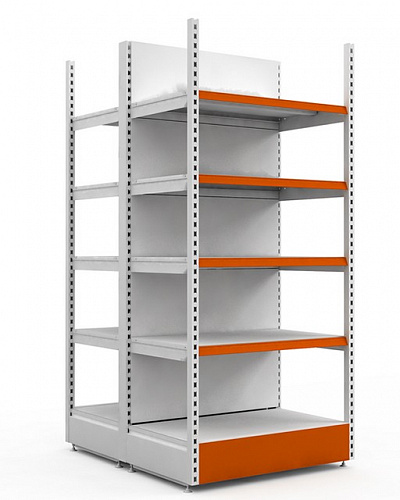 Островной стеллаж Евромаркет ОС0010 дискаунтерный Островной стеллаж Евромаркет ОС0010 дискаунтерный