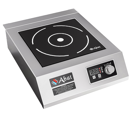 Плита профессиональная индукционная настольная Abat КИП-1Н-5,0 Плита профессиональная индукционная настольная Abat КИП-1Н-5,0