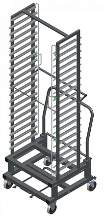 Тележка Abat ТДШ-40-1/1 для ШОК-40-01 Тележка Abat ТДШ-40-1/1 для ШОК-40-01