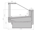 Холодильные витрины Brandford Aurora SQ 190 self Холодильные витрины Brandford Aurora SQ 190 self