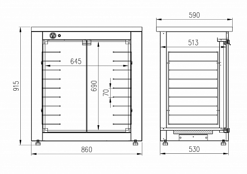 Шкаф расстоечный Enteco master Р-94 Шкаф расстоечный Enteco master Р-94