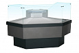 Холодильная витрина Enteco master НЕМИГА CUBE УВ 90 ВСн(Р) Self угловая, для рыбы на льду, встроенный агрегат