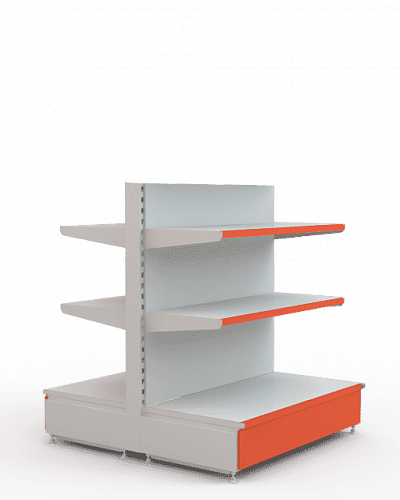 Островной стеллаж Евромаркет ОС008 низкий Островной стеллаж Евромаркет ОС008 низкий