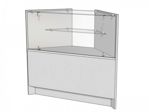 Прилавок угловой наружный Витрина Плюс Д4ПУН-700х700х900 Прилавок угловой наружный Витрина Плюс Д4ПУН-700х700х900