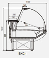 Холодильная витрина МХМ Илеть ВХСн-1,2 Холодильная витрина МХМ Илеть ВХСн-1,2