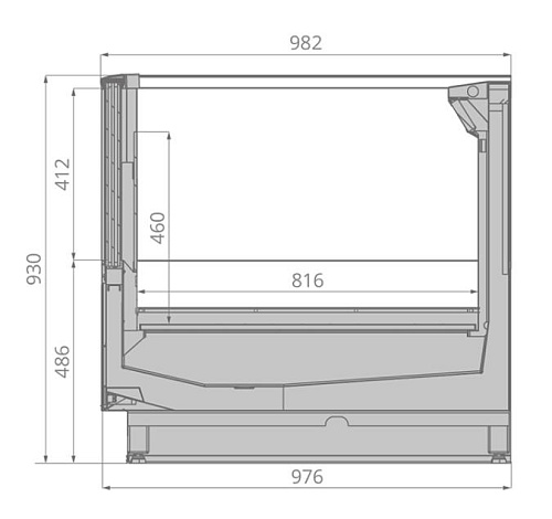 Морозильная бонета Brandford Krios Open Top 375 с открытым верхом Морозильная бонета Brandford Krios Open Top 375 с открытым верхом