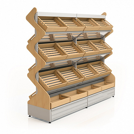 Стеллаж овощной Евромаркет ПанПан ОСО0001 Стеллаж овощной Евромаркет ПанПан ОСО0001