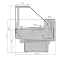 Холодильные витрины Brandford Aurora Slim SQ 250 Холодильные витрины Brandford Aurora Slim SQ 250
