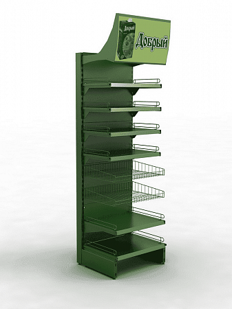 Торговый стенд Евромаркет ТГС00308 для продуктов питания Торговый стенд Евромаркет ТГС00308 для продуктов питания