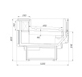 Холодильные витрины Brandford Aurora Slim SQ 250 рыба на льду self Холодильные витрины Brandford Aurora Slim SQ 250 рыба на льду self