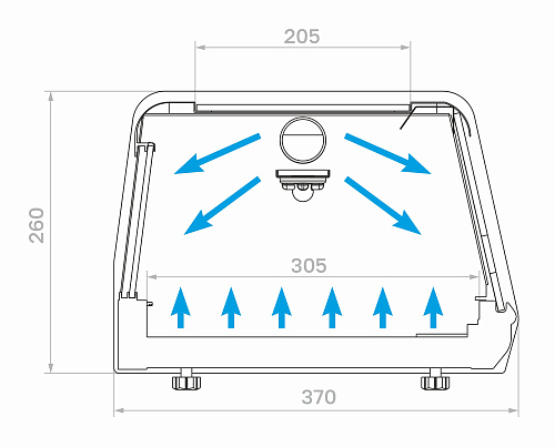 Витрина настольная Carboma AC38 SM 1,5-1 AZHA Sushi Витрина настольная Carboma AC38 SM 1,5-1 AZHA Sushi