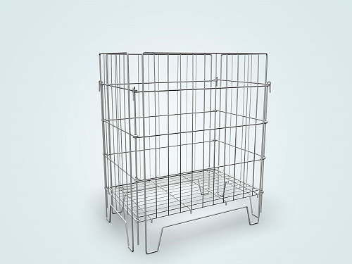 Корзина для распродаж разборная Юнитрейд 620х620 мм с регулируемым дном краска Корзина для распродаж разборная Юнитрейд 620х620 мм с регулируемым дном краска