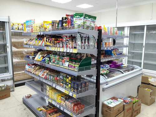 Стеллаж торцевой Евромаркет СС0048 сетчатый Стеллаж торцевой Евромаркет СС0048 сетчатый