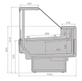 Холодильные витрины Brandford Aurora Slim SQ 320 self Холодильные витрины Brandford Aurora Slim SQ 320 self