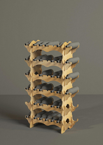 Напольная стойка Евромаркет ДВ00268 для винных бутылок A9909 Напольная стойка Евромаркет ДВ00268 для винных бутылок A9909