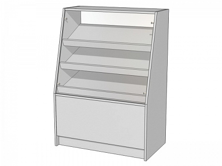 Витрина наклонная с наклонными полками Витрина Плюс Д7В - 900х500х1250 Витрина наклонная с наклонными полками Витрина Плюс Д7В - 900х500х1250