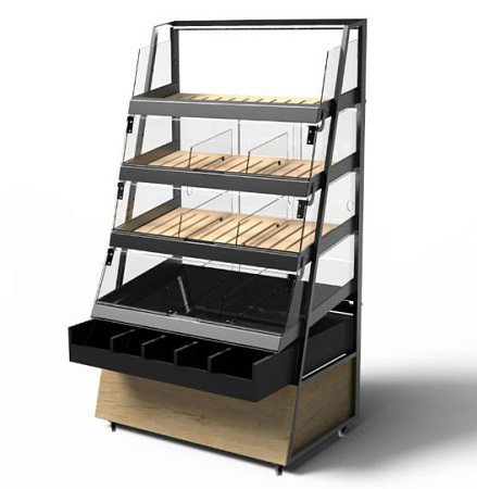 Хлебный стеллаж Евромаркет Delonge 1000 ХС0002 Хлебный стеллаж Евромаркет Delonge 1000 ХС0002