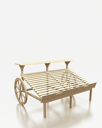 Стеллаж овощной Евромаркет Ф006 с наклоненной полкой EM-02.106.000 СБ Стеллаж овощной Евромаркет Ф006 с наклоненной полкой EM-02.106.000 СБ