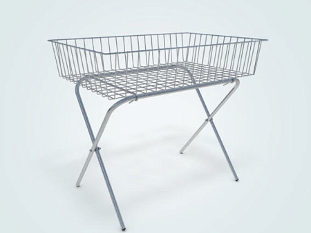 Корзина (стол) для распродаж Юнитрейд на ножках разборная, цинк Корзина (стол) для распродаж Юнитрейд на ножках разборная, цинк
