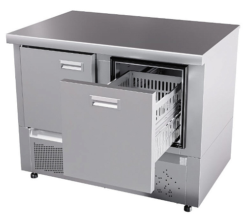 Стол холодильный среднетемпературный Abat СХС-70Н-01 (дверь, ящик 1) без борта Стол холодильный среднетемпературный Abat СХС-70Н-01 (дверь, ящик 1) без борта