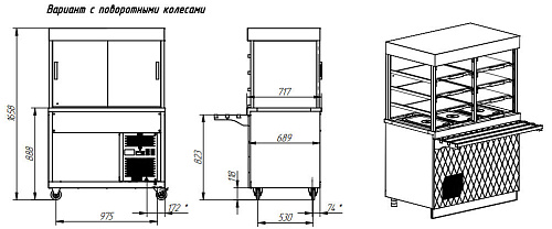Прилавок-витрина холодильный Abat ПВВ(Н)-70Е-С-НШ серия Сэйла Прилавок-витрина холодильный Abat ПВВ(Н)-70Е-С-НШ серия Сэйла