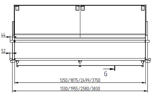 Холодильная витрина Enteco master Луара 375 ВСн универсальная с подъемными стеклами Холодильная витрина Enteco master Луара 375 ВСн универсальная с подъемными стеклами